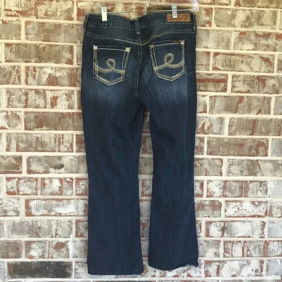 Seven7 Blue Flare Jeans - Picture 11 of 13